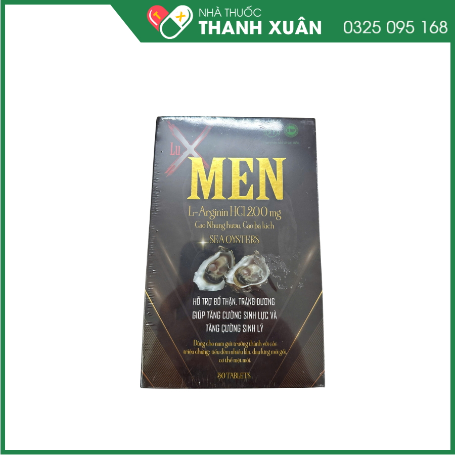 Lux Men hỗ trợ bổ thận, tráng dương,  giúp tăng cường chức năng sinh lí nam giới